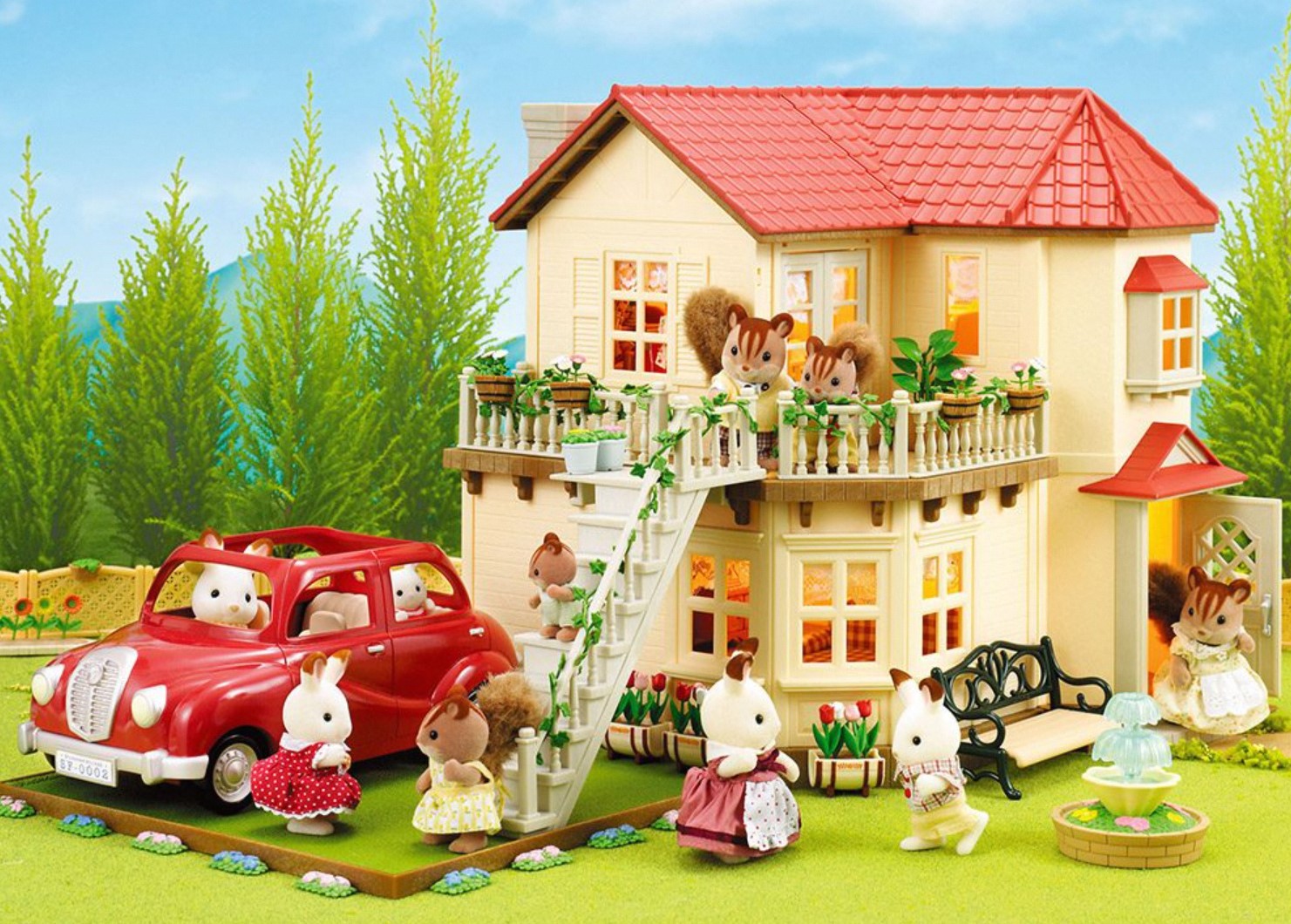 ¿Se pueden combinar diferentes conjuntos de juego de los Sylvanian Families para crear una ciudad o comunidad más grande?