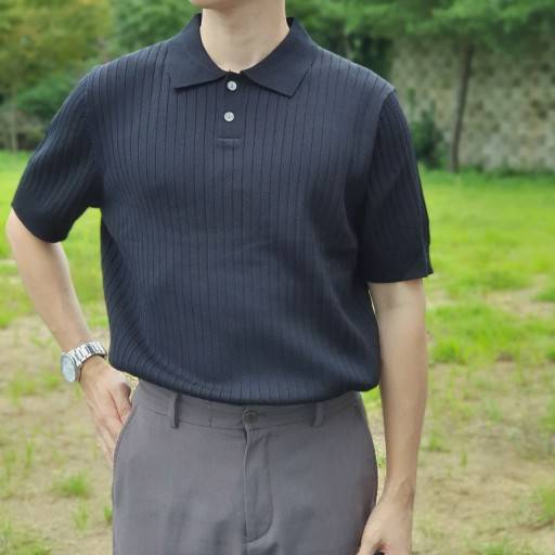 비즈니스 캐주얼 카라티 코디