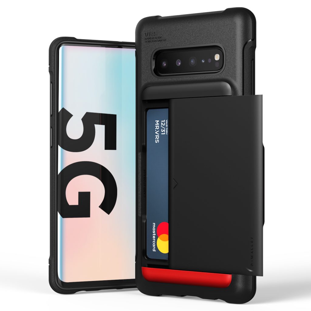 갤럭시 S10 5G 케이스의 내장 카드포켓과 보조 배터리 기능