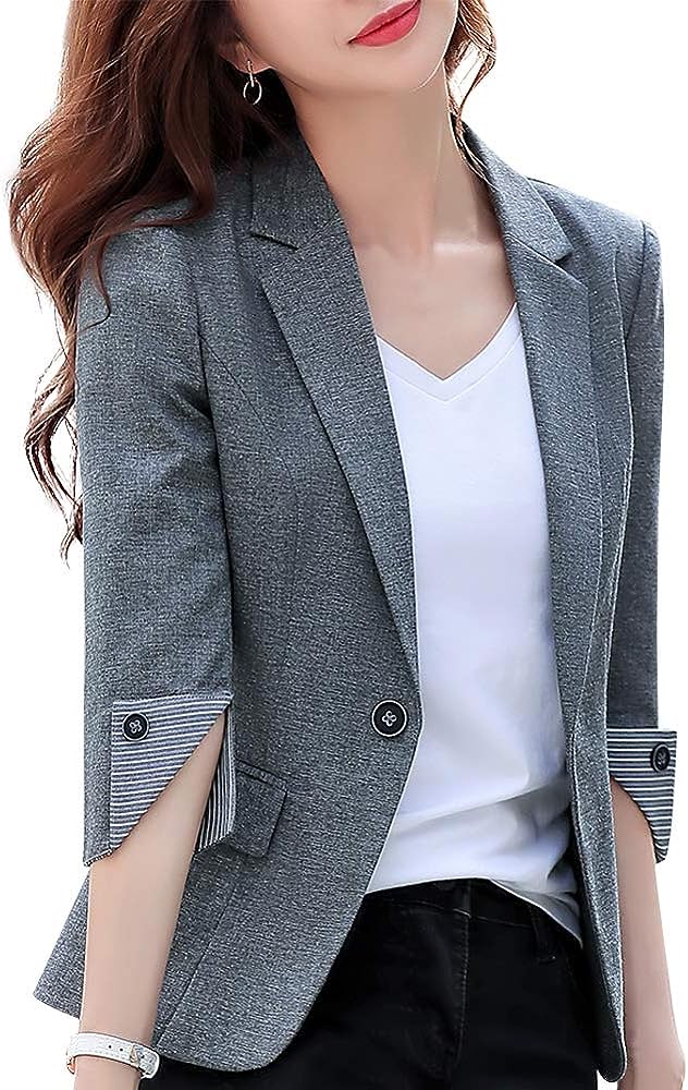 ¿Qué tipo de chaqueta de mujer es ideal para un look elegante de oficina?