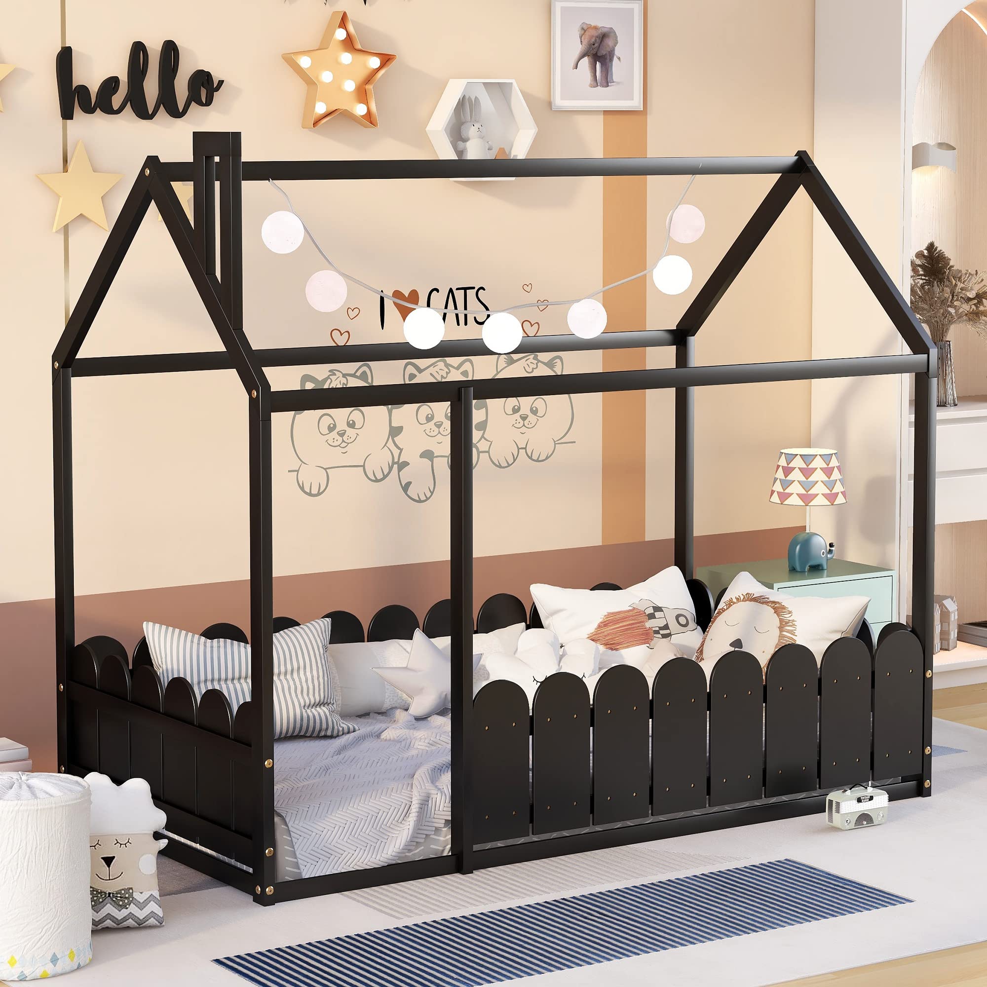 ¿Qué características debe tener una cama Montessori para garantizar la seguridad del niño?