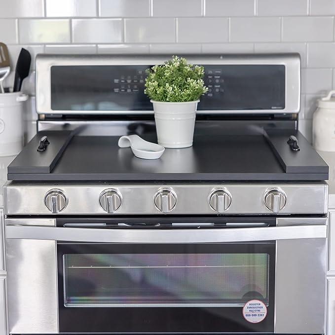 Stove Cover Designs for a Rustic Kitchen