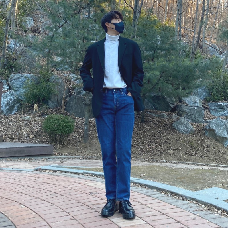 비즈니스 캐주얼 청바지 코디