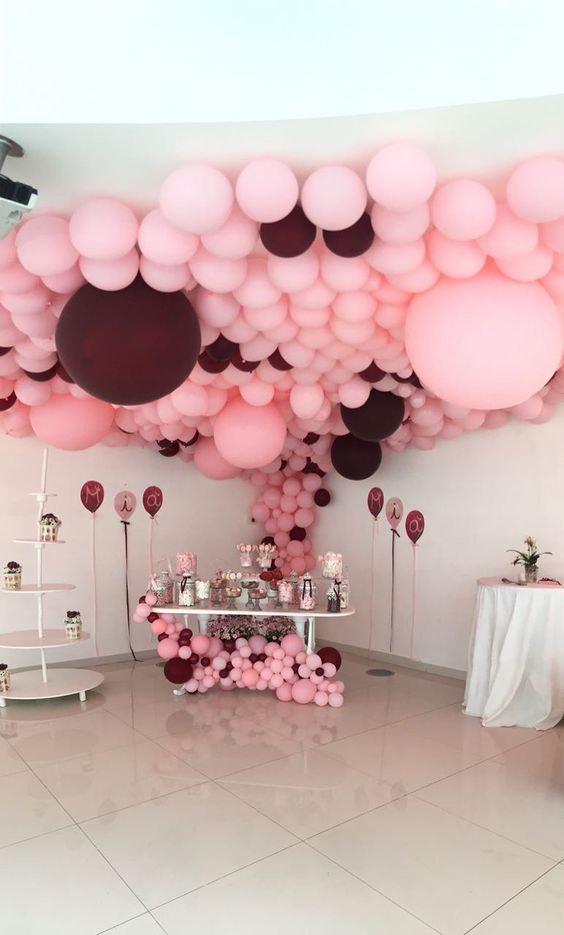Comment suspendre facilement une arche de ballons au plafond