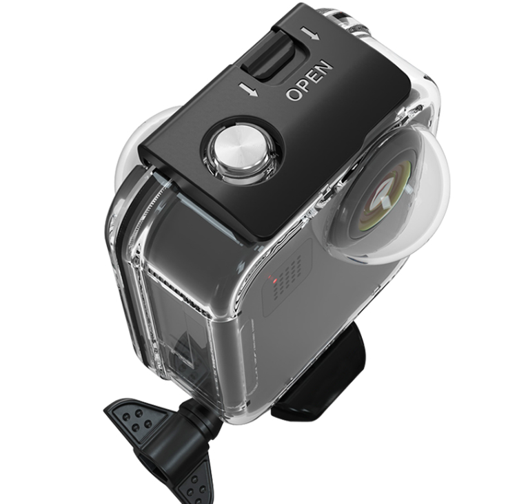 Does the protector provide full access to the camera's buttons, ports, and touchscreen functionality?