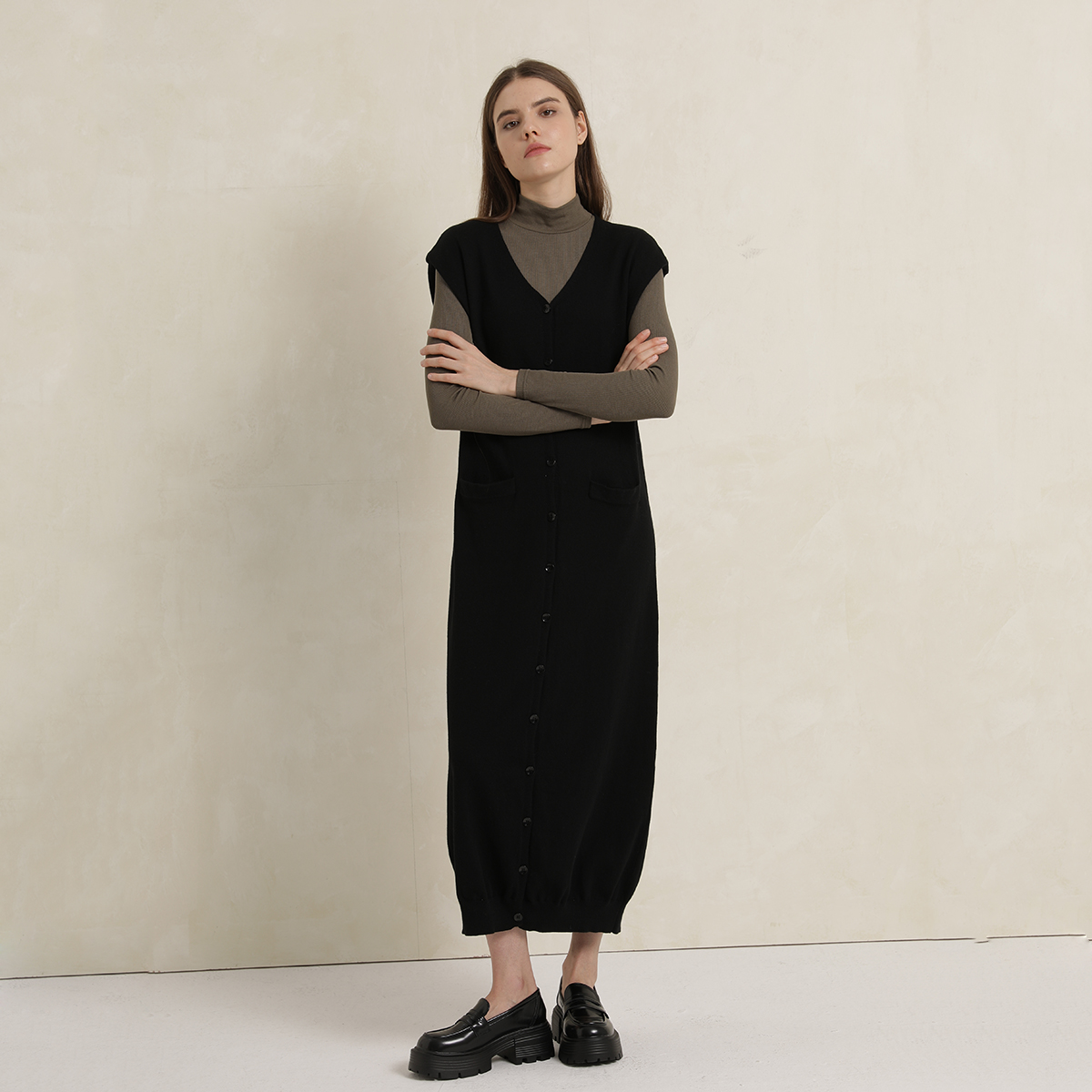 Sheer Elegance: Long Sleeve Black Dresses with a Touch of Transparency