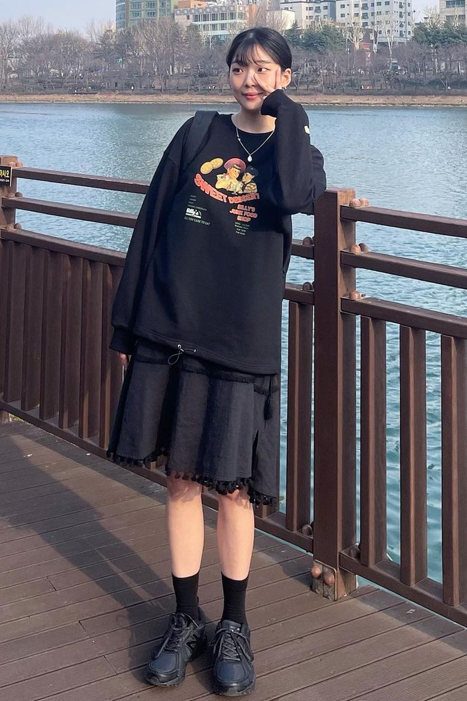 예쁜 오버 룩
