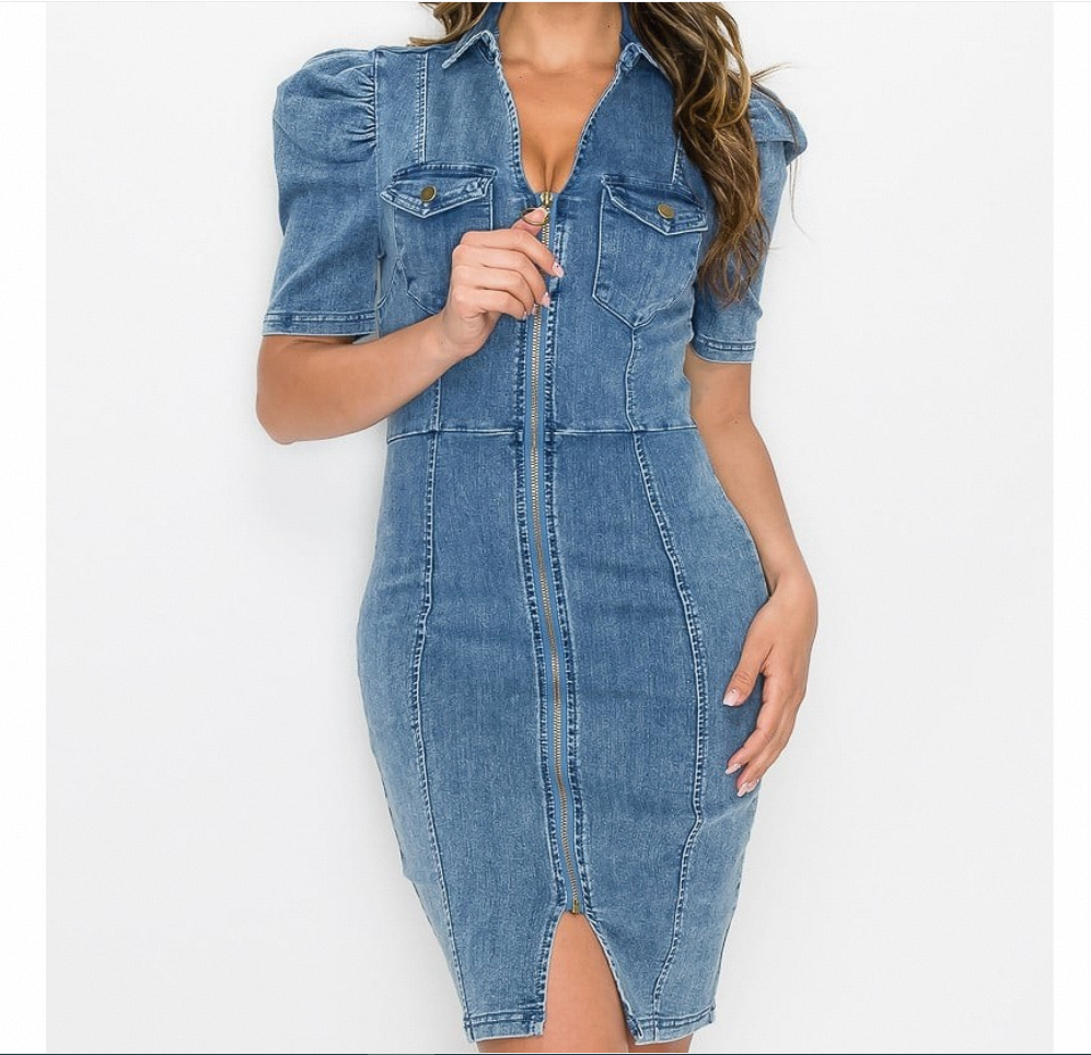 Denim Dresses: From Utility to High Fashion Runways