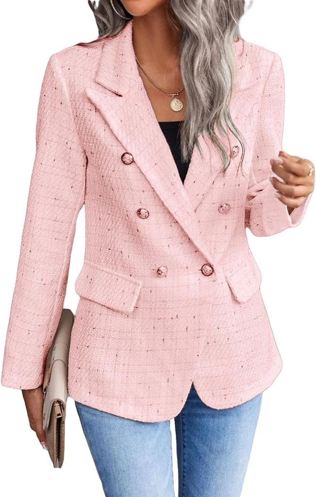 Blazing Trails: Pioneering Autumn Fashion with a Pink Blazer