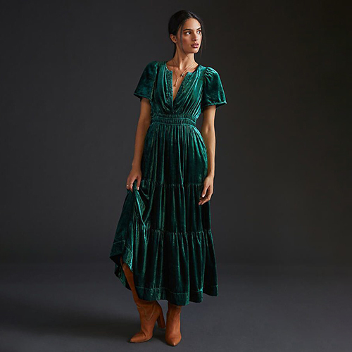 Velvet Dresses for Festive Celebrations: Sparkle and Glamour