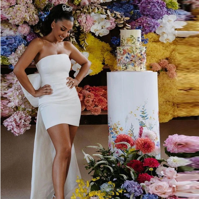 Colorful Gemstones: Injecting Vibrancy into Your Short White Dress Ensemble