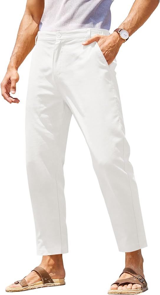 Pantalón de lino a juego en diferentes colores