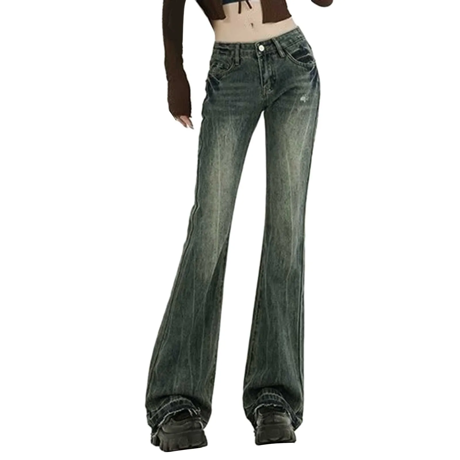 Low Rise Jeans and Sheer Tops: Mix and Match Textures for Impact