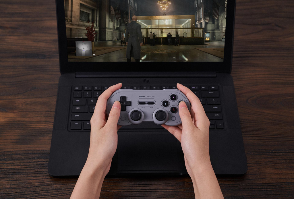 SN30 Pro 컨트롤러의 버튼 및 조이스틱 사용법: 각 버튼 및 조이스틱의 기능과 역할