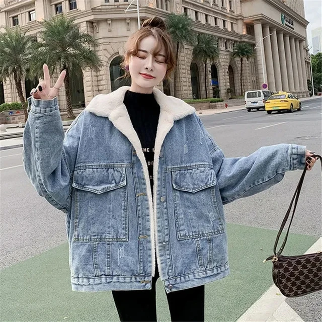 women's oversized denim jacket