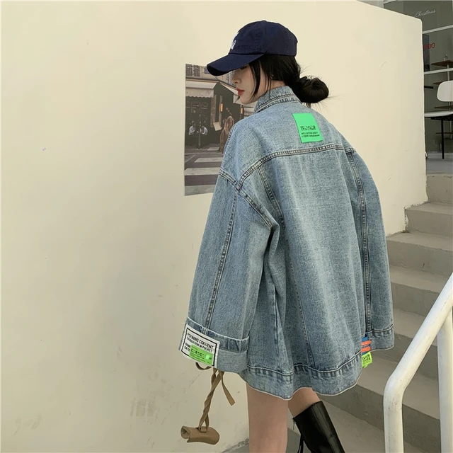 women's oversized denim jacket