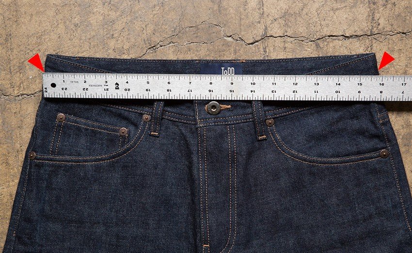 how to measure waist for jeans