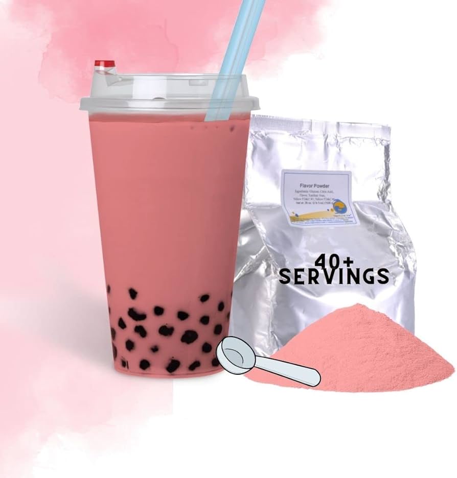 strawberry milk tea boba