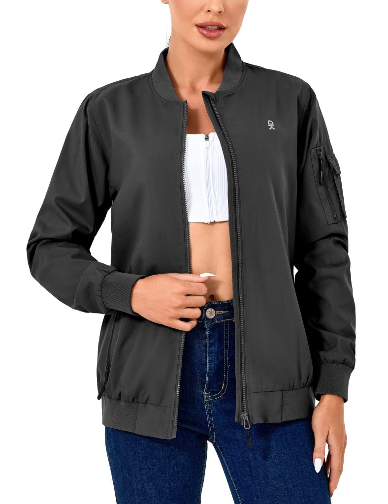 Women's lightweight bomber jacket