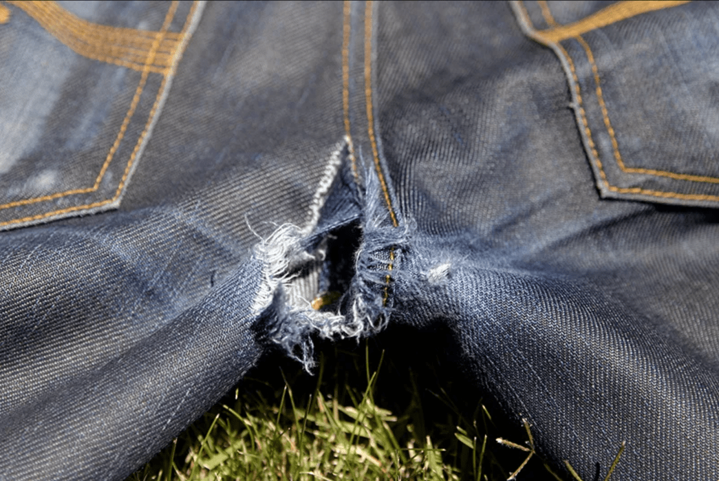 starching jeans