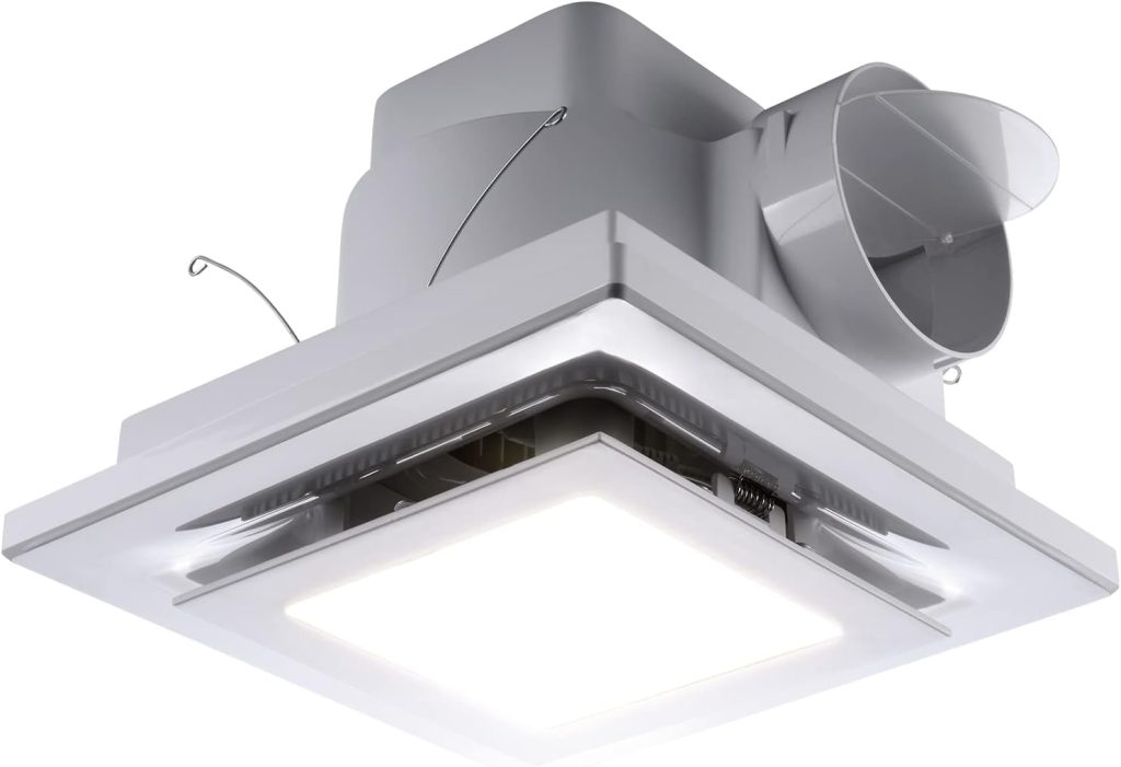 bathroom fan with light