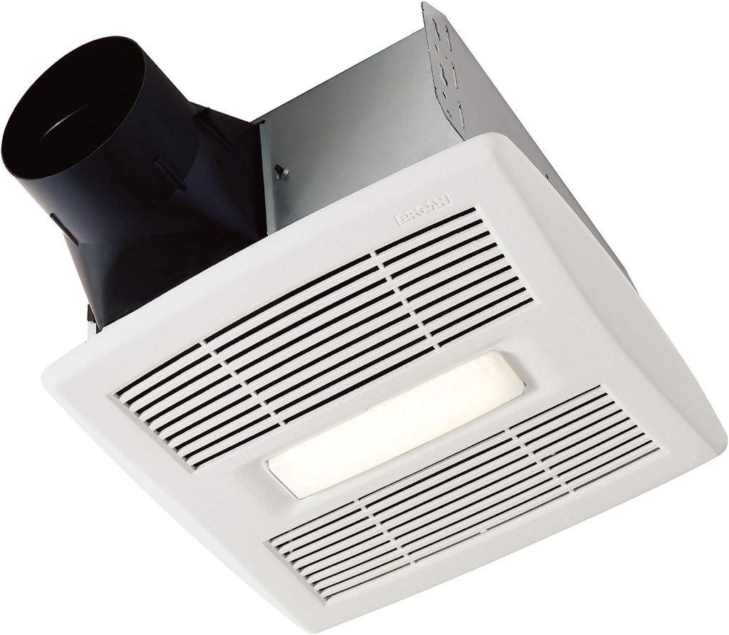 bathroom fan with light