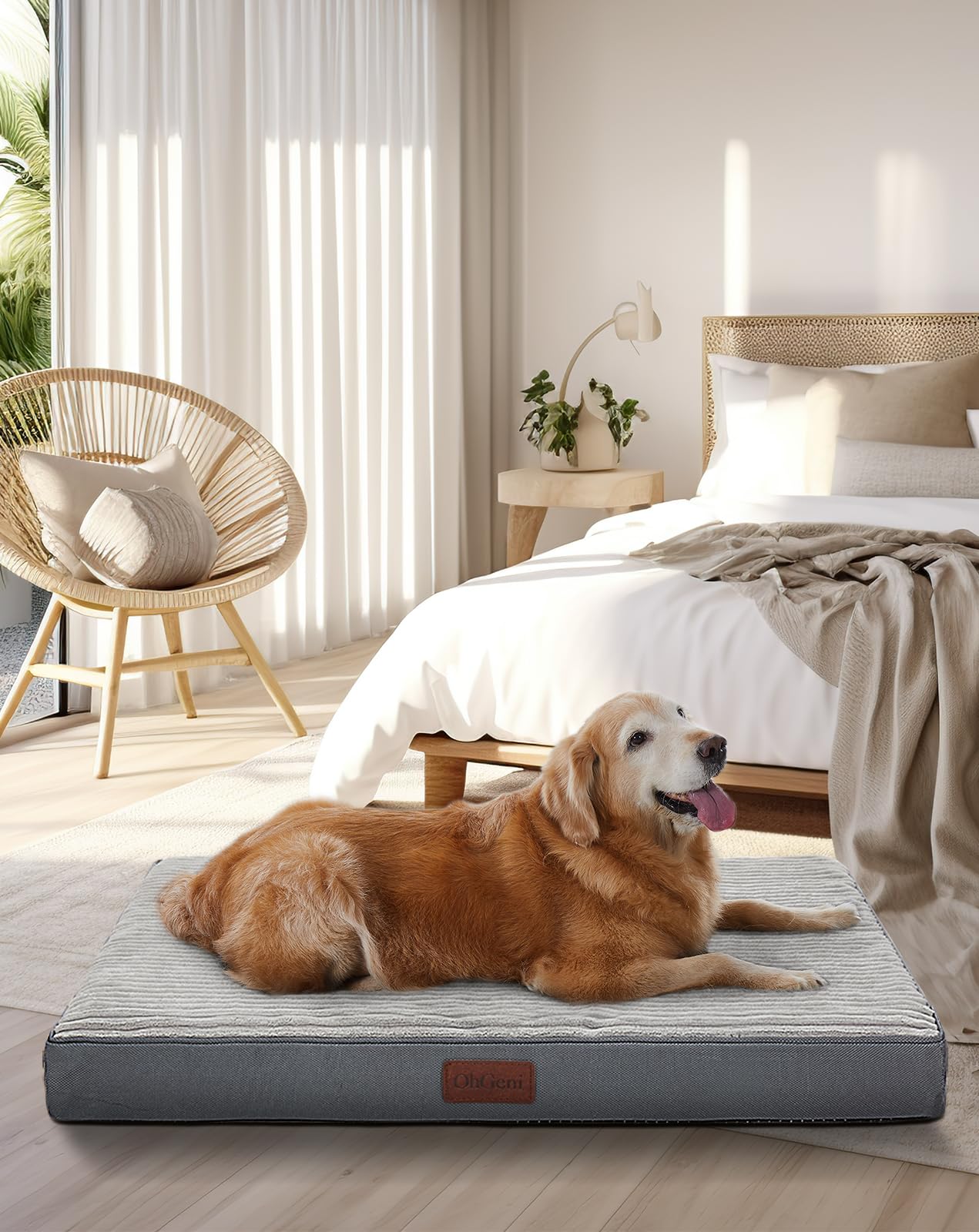 Comfort and Support: The Grey Dog Bed for Large Dogs