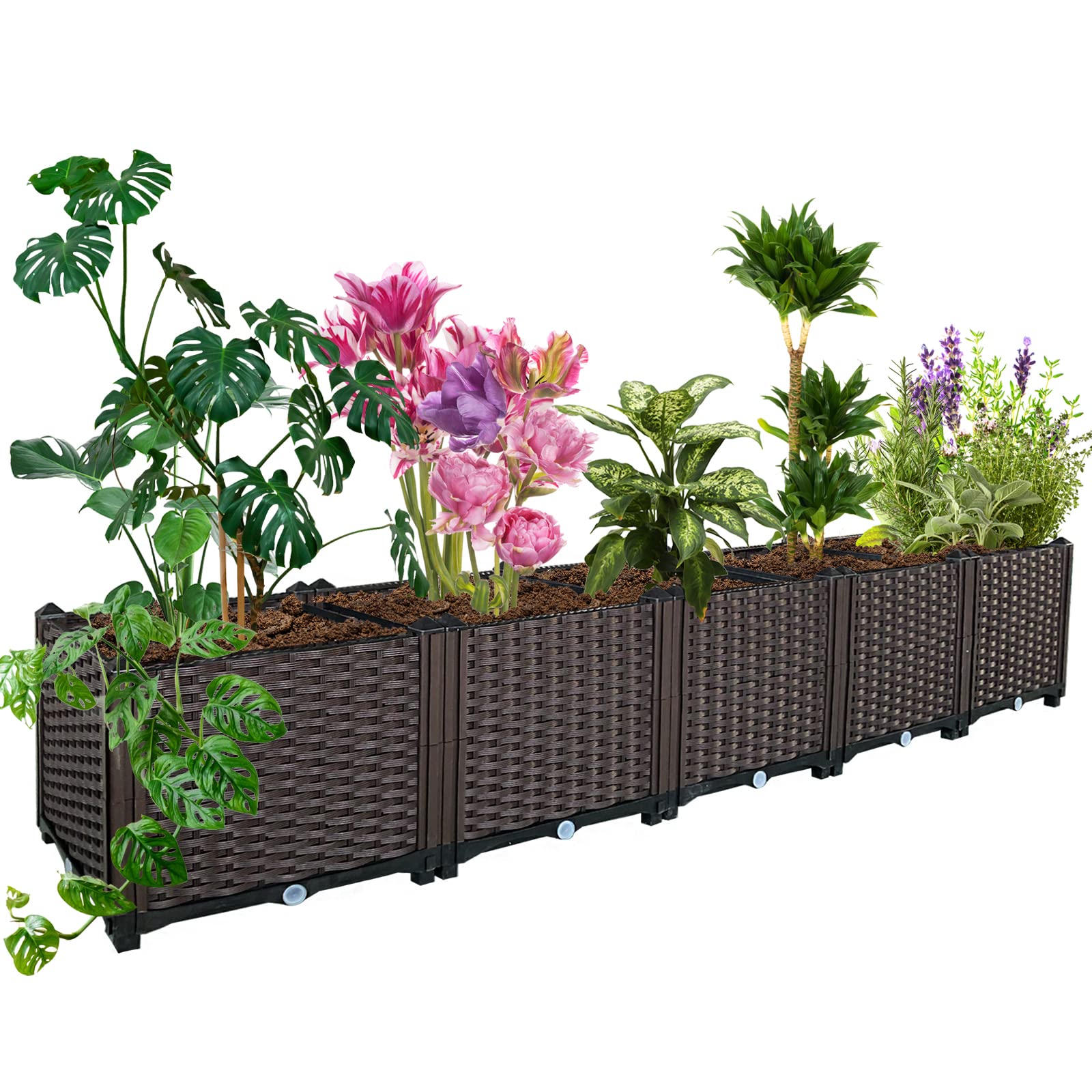 Placing Flower Pots in Flower Beds for Maximum Impact