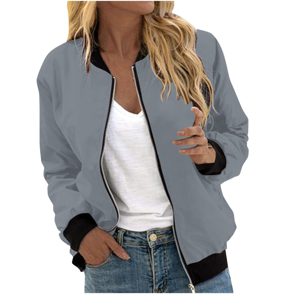 Women's lightweight bomber jacket