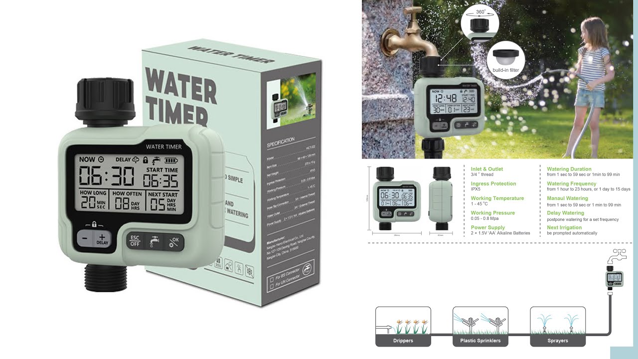 HCT-322 Automatic Water Timer Garden