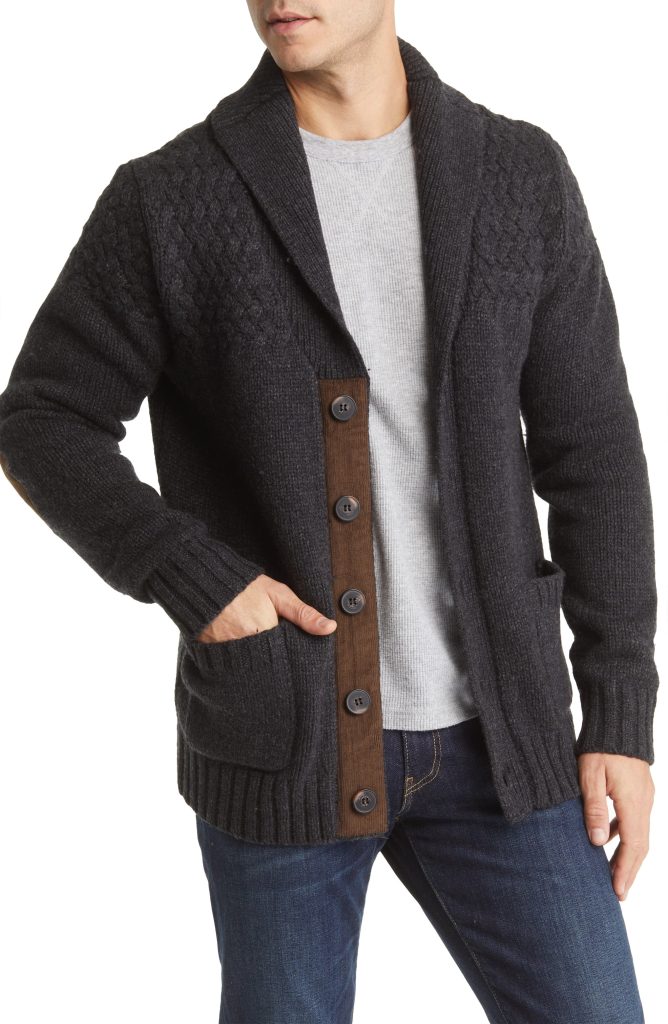 Mens black cardigan
