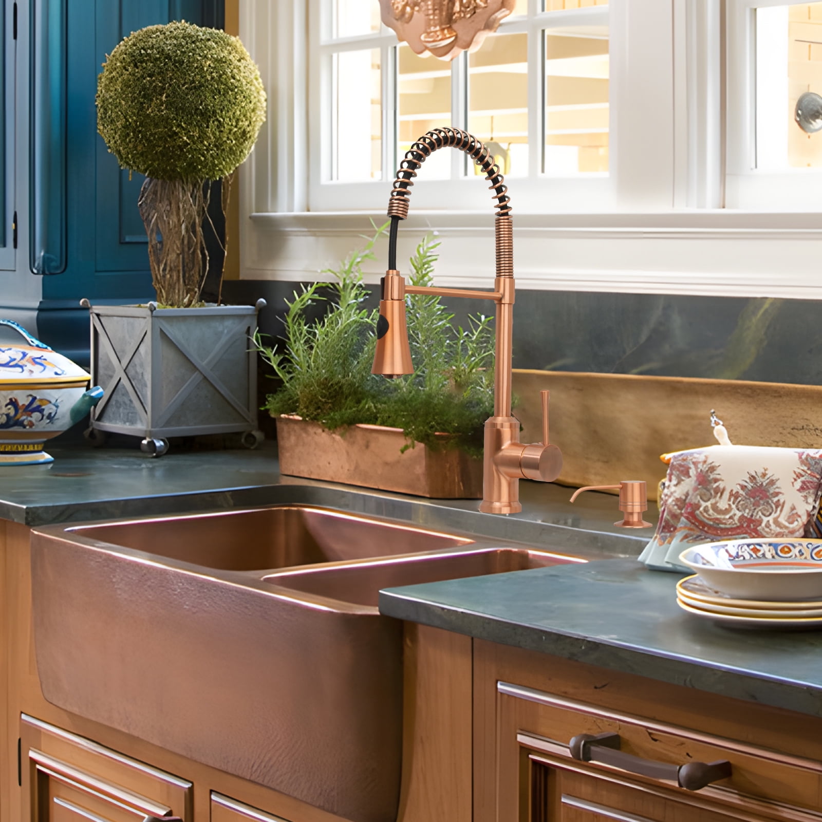 How to clean copper faucets?