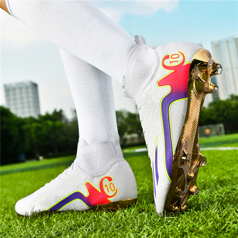 gold soccer cleats
