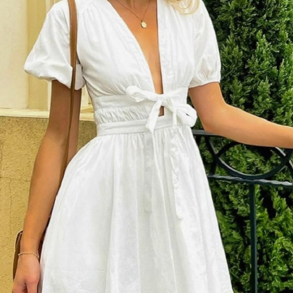mini white dresses