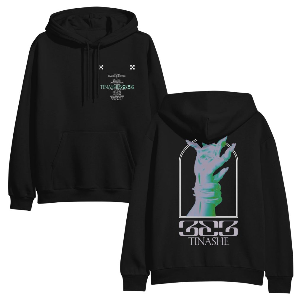 Black hoodie with design – stylish tops for men