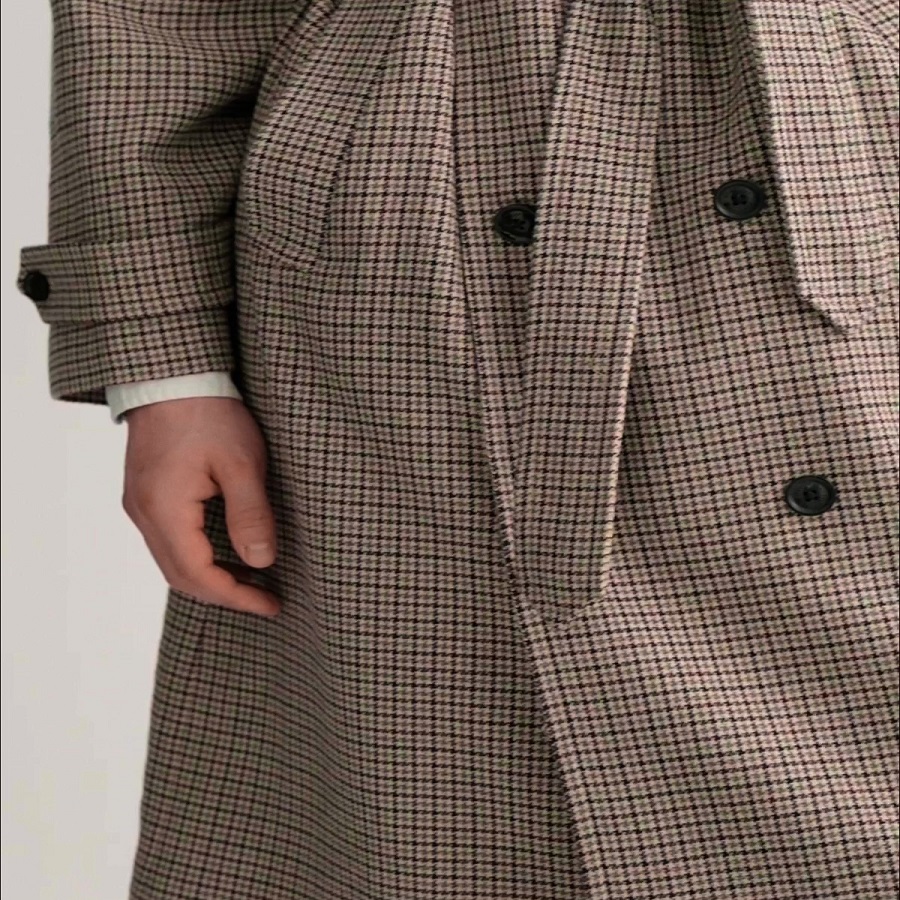 houndstooth trench coat