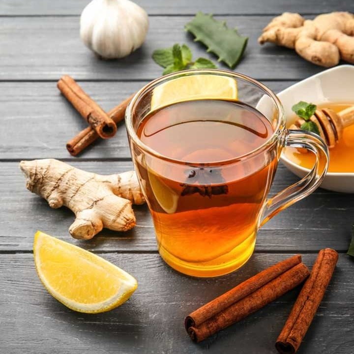 tasty ginger and lemon tea