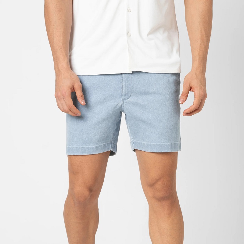 distress jean shorts