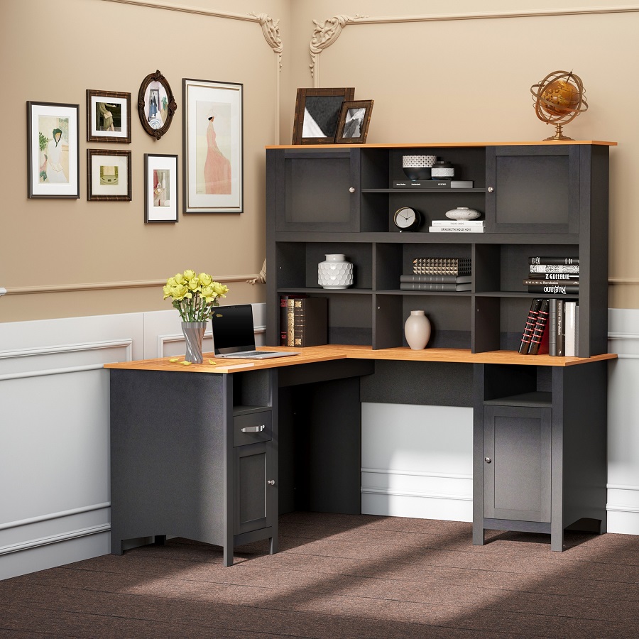office desk with storage