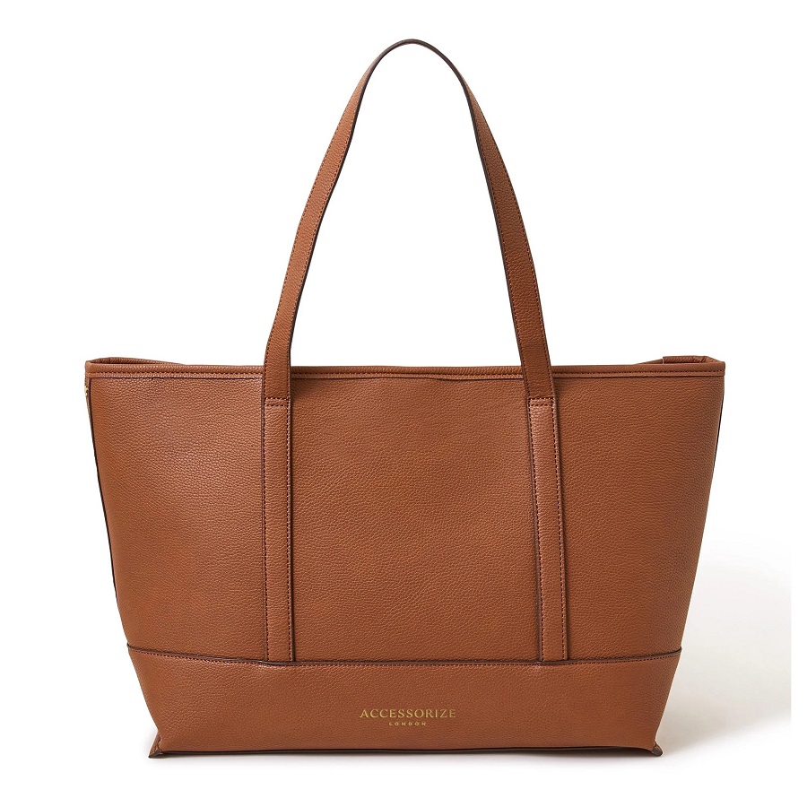 brown tote bag