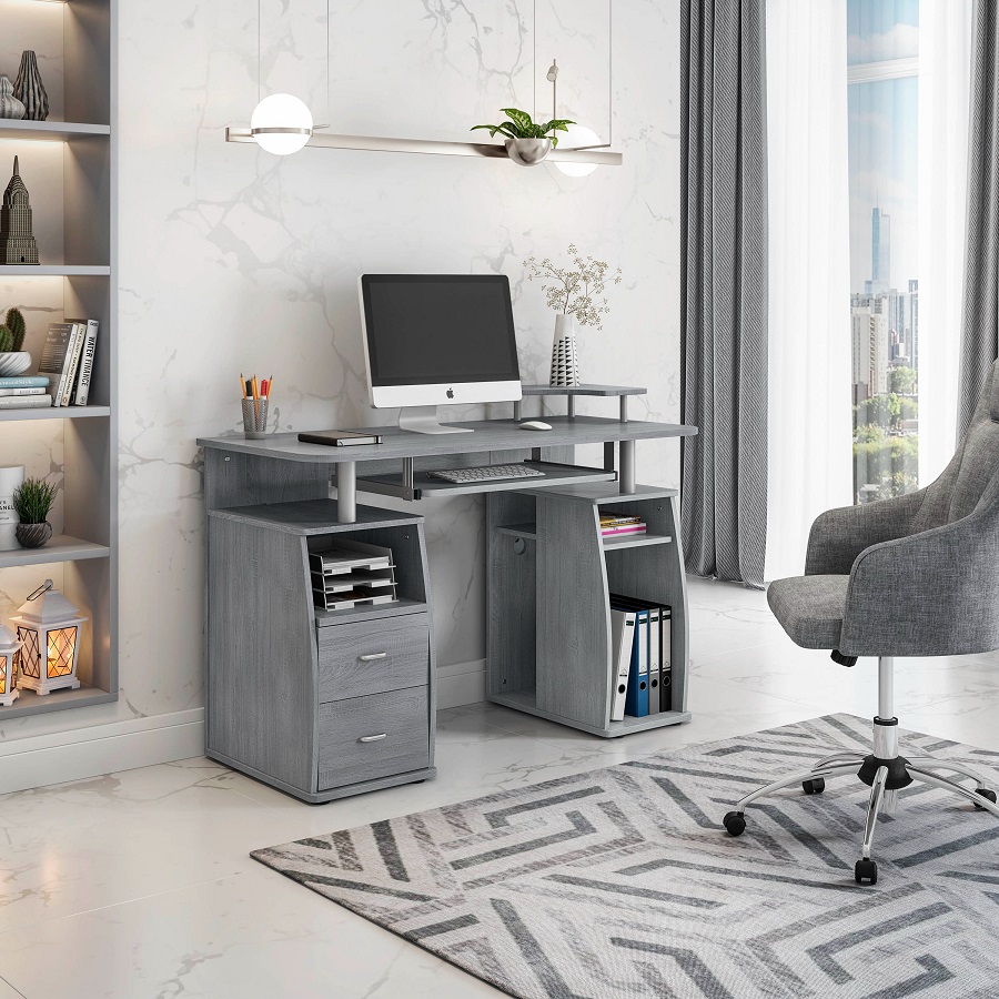 office desk with storage