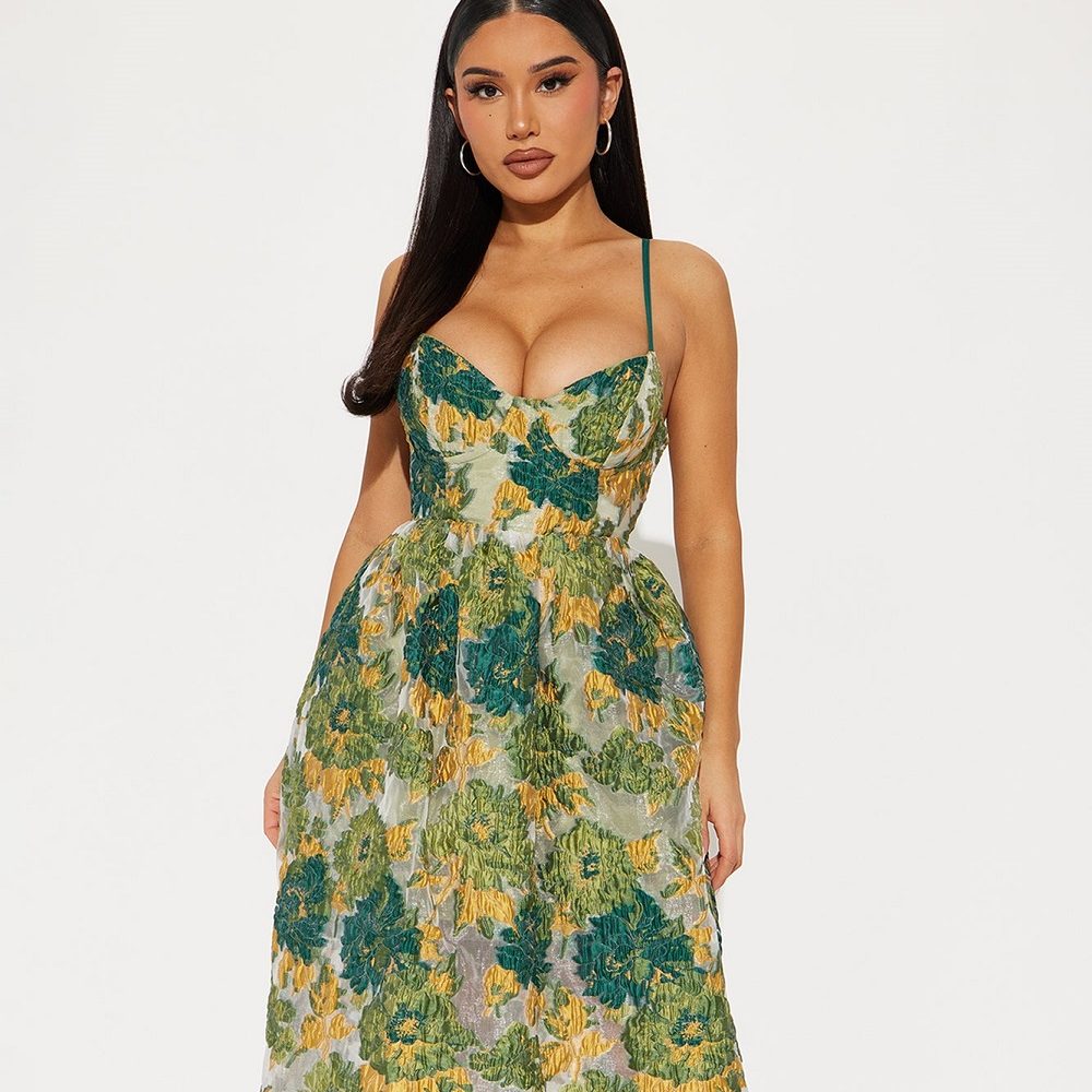 floral midi dress