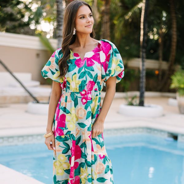 floral midi dress