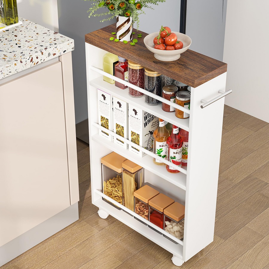 Kitchen Cart on Wheels with Storage: Innovative Storage Solutions