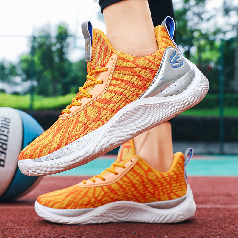 orange basketball shoes
