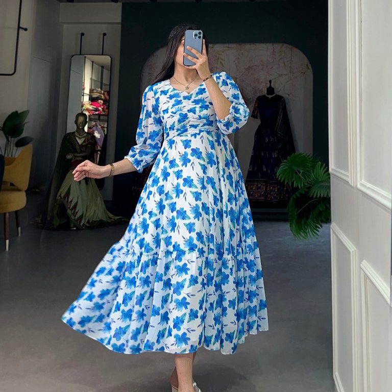 Blue Floral Dress: How to Accessorize for a Chic Ensemble