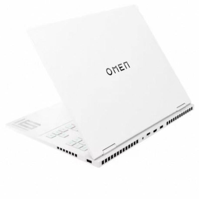 HP white gaming laptop