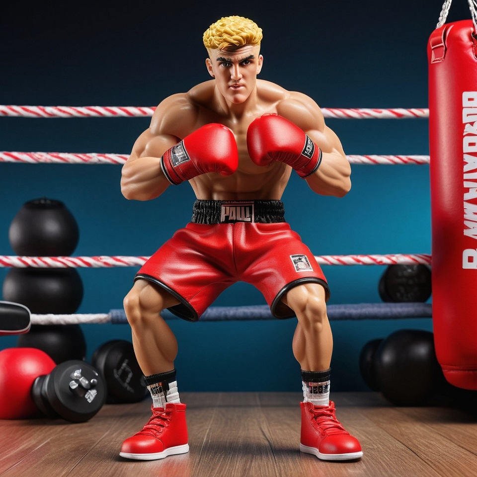 Transforming from a vibrant social media personality to a tangible collectible, the Jake Paul action figure embodies the essence of this digital star.