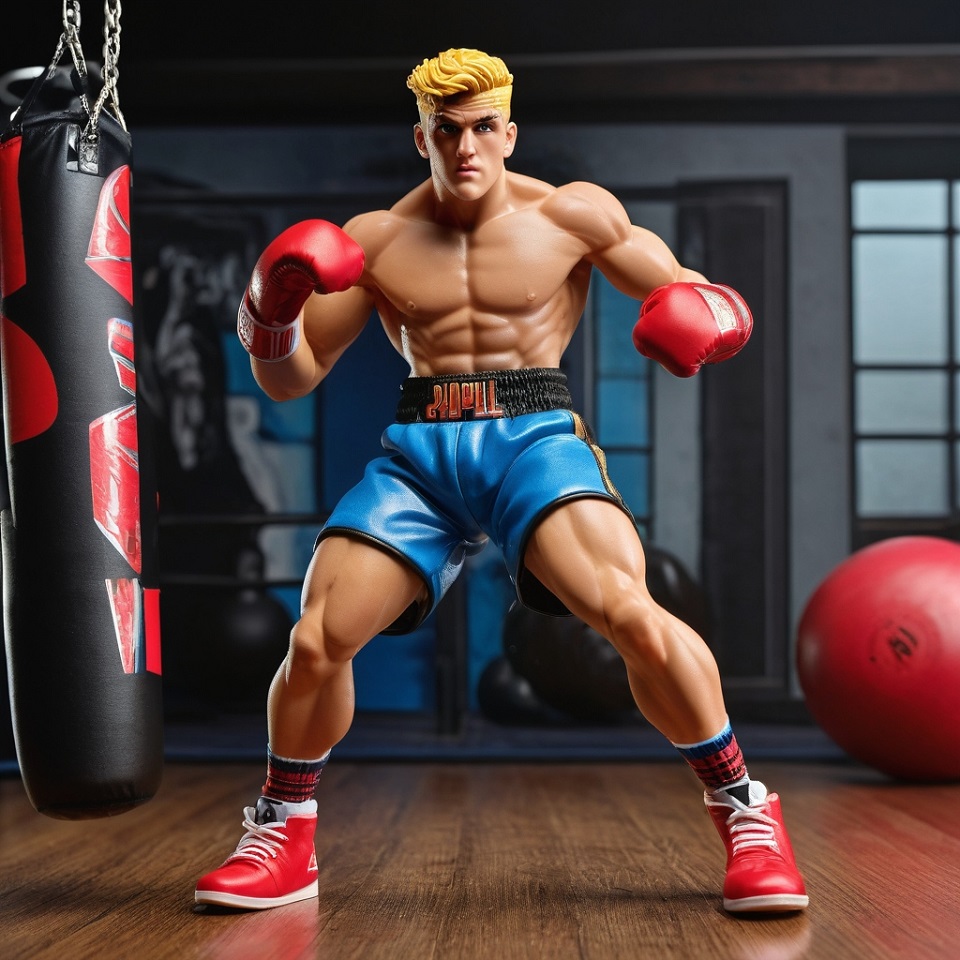 Transforming from a vibrant social media personality to a tangible collectible, the Jake Paul action figure embodies the essence of this digital star.