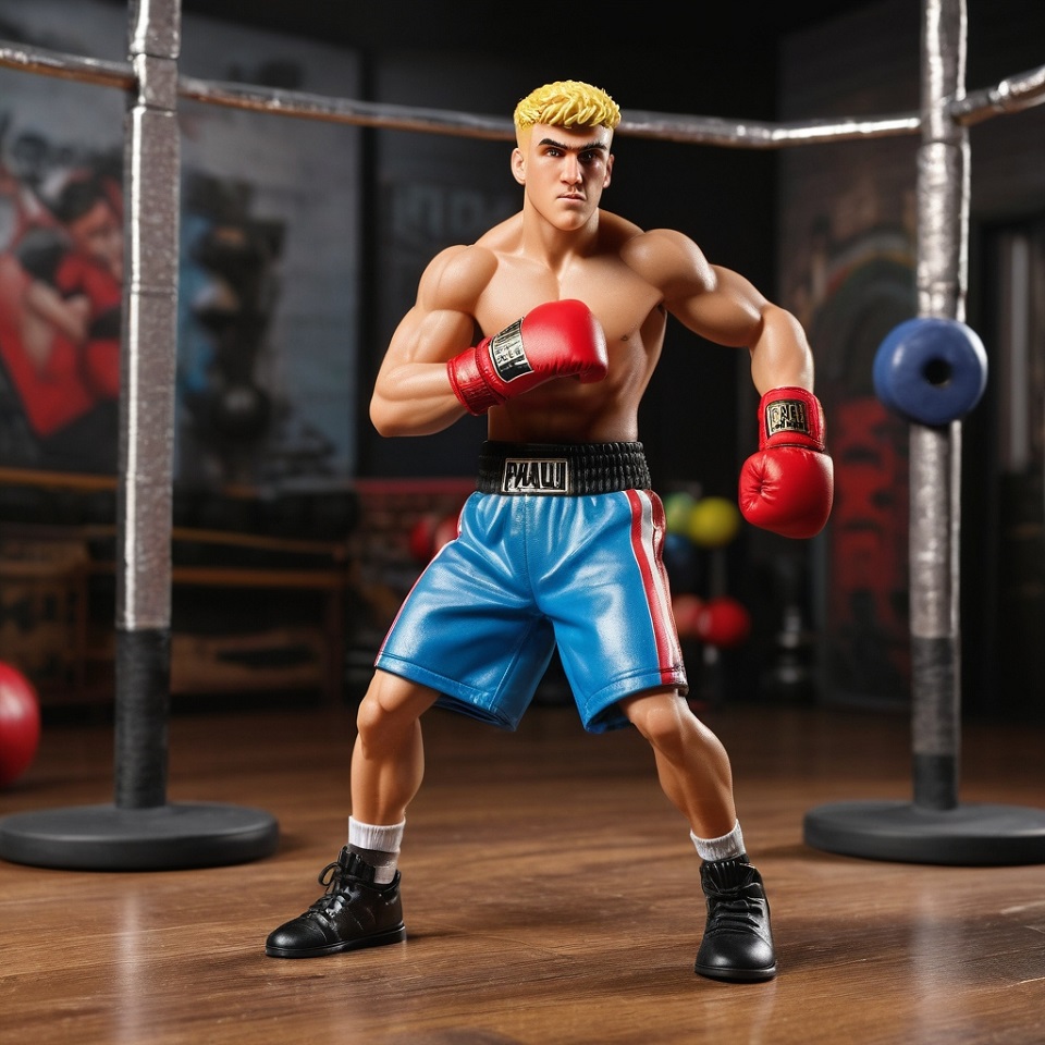 Transforming from a vibrant social media personality to a tangible collectible, the Jake Paul action figure embodies the essence of this digital star.